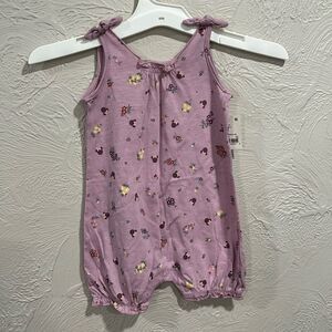 Disney Baby Minnie Mouse Shortie Romper Size 6/9 Months